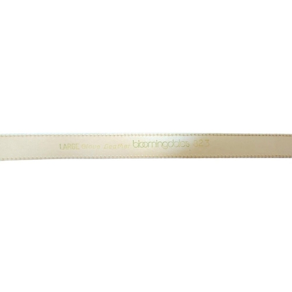 Bloomingddes Women white leather belt - Picture 7 of 11